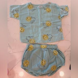 Bobo Choses Lion 18 24 Blue Set Bloomers Mini Rodini Misha Puff